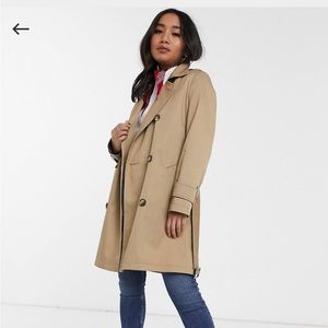 Asos Petite trench coat NWOT US 2